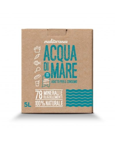 Acqua di mare 5 Litri in bag in box con dispenser