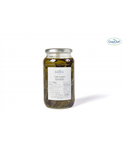 Foglie di cappero in olio Evo 900 gr