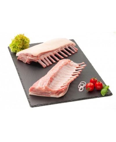 Carrè di maialino senza colonna kg 1.2 con cotenna