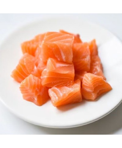 Cubi di Salmone Balik affumicato 500 gr - tagliato a coltello