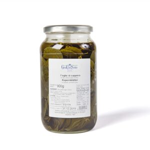 Foglie di cappero in olio Evo 900 gr