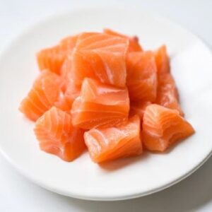 Cubi di Salmone Balik affumicato 500 gr - tagliato a coltello
